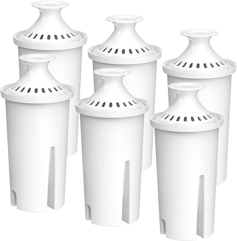 FilterLogic NSF Certified Pitcher Water Filter, Replacement for BritaÂ® Classic 35557, OB03, MaveaÂ® 107007, and BritaÂ® Pitchers Grand, Lake, Capri, Wave, Amazon BasicsÂ® 10-Cup Pitcher (Pack of 6) - Image 1